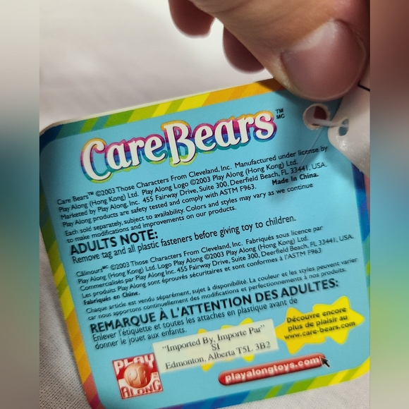 Care bears Love a Lot bear New with tags Pink 2003 Vintage - Picture 5 of 7